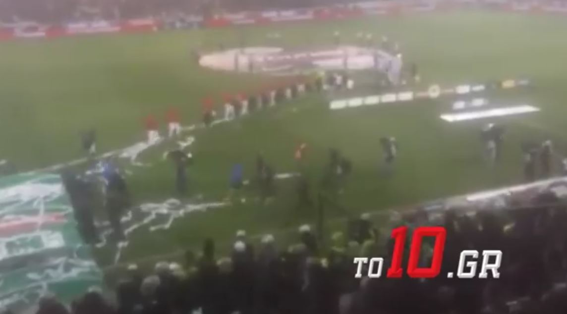 ΑΠΟΚΛΕΙΣΤΙΚΟ VIDEO: Η είσοδος των ομάδων στο γήπεδο! (vid)