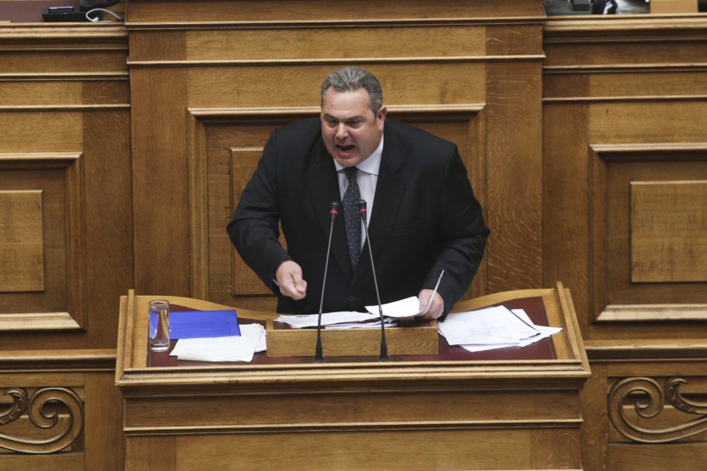 Καμμένος: Συμφωνία χωρίς ανέγκλητη πίστωση δεν υπάρχει