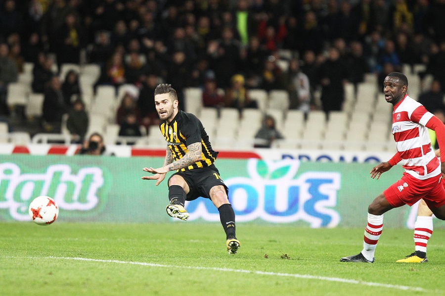 ΑΕΚ – Πλατανιάς : Το 1-0 του Λιβάγια καρέ-καρέ (pics)
