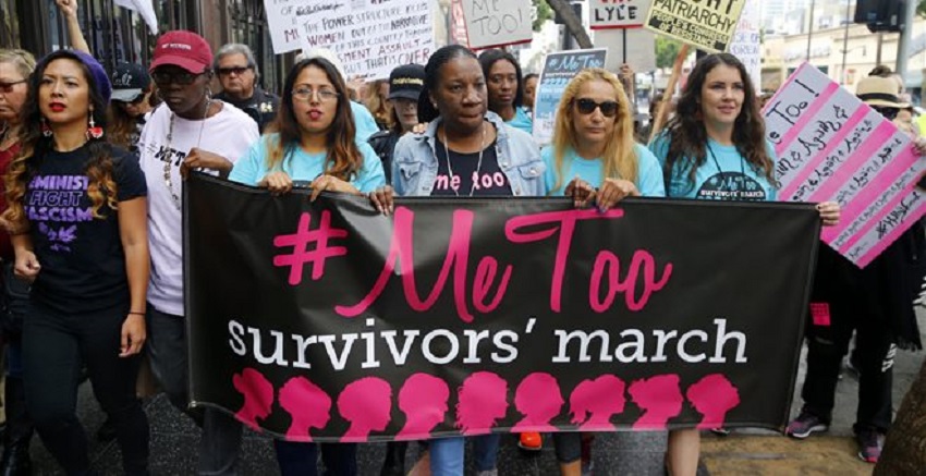 Διαδήλωση κατά της σεξουαλικής κακοποίησης στο Χόλιγουντ