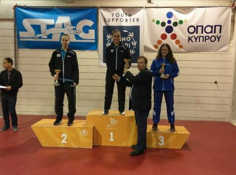 Πινγκ Πονγκ : Τρία μετάλλια για την Ελλάδα στο απλό του κυπριακού τουρνουά