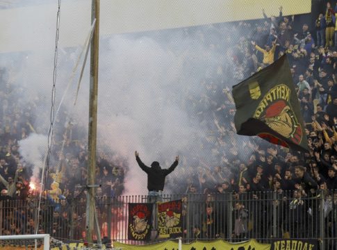 Άρης : Εικόνα Superleague στο Κλεάνθης Βικελίδης