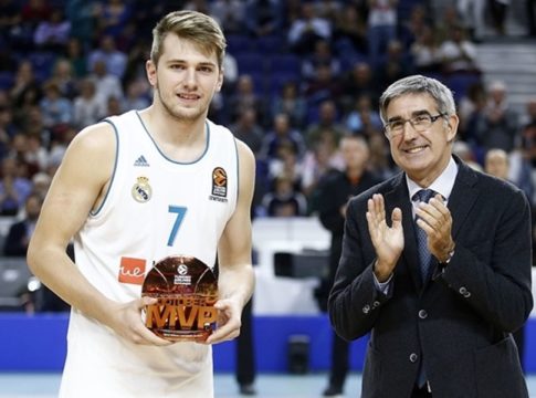 Euroleague : MVP του Οκτωβρίου ο Ντόντσιτς (vid)