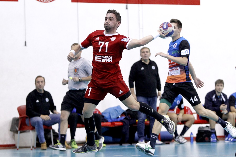 Handball Premier : Ολυμπιακός/Όμιλος Ξυνή – Δράμα 34-18