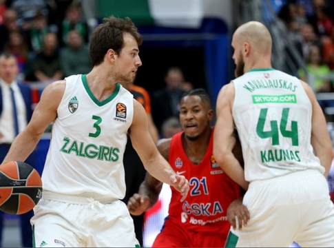 Euroleague: ΤΣΣΚΑ – Ζαλγκίρις 94-91