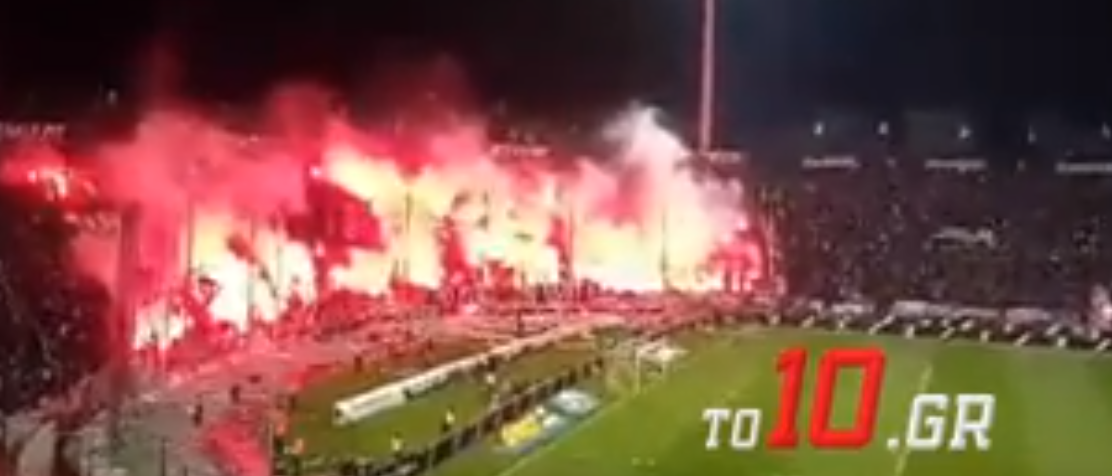 ΑΠΟΚΛΕΙΣΤΙΚΟ VIDEO : Η εντυπωσιακή είσοδος των ομάδων στο ντέρμπι