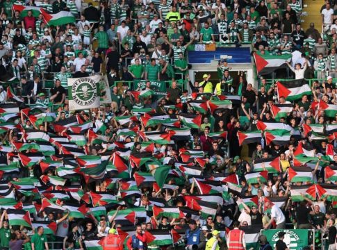 Οι οπαδοί της Σέλτικ στο πλευρό της Παλαιστίνης (pics)