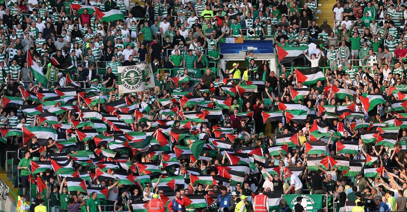 Οι οπαδοί της Σέλτικ στο πλευρό της Παλαιστίνης (pics)