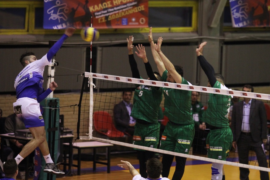 Volley League Ανδρών : Παναθηναϊκός – Εθνικός Πειραιά 0-3