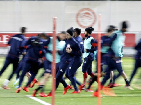 Ολυμπιακός – Γιουβέντους : Καρέ- καρέ η τελευταία προπόνηση του Ολυμπιακού (pics)