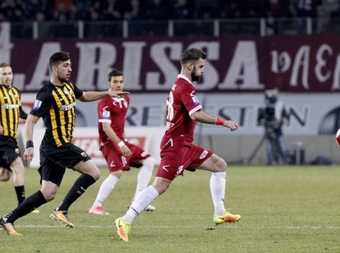 LIVE : Λάρισα – ΑΕΚ 0-0 (τελικό)