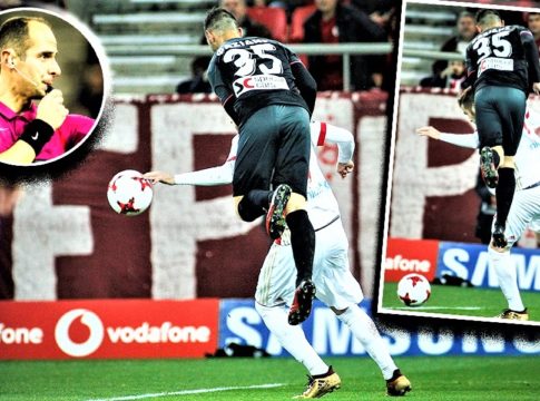 Απόλυτος ο Καραντώνης για τη φάση του Φορτούνη: «Ηταν πέναλτι, τον γκρέμισε με τον αγκώνα και το σώμα»