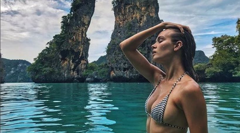 Η Josephine Skriver ολόγυμνη στα βράχια (pics)