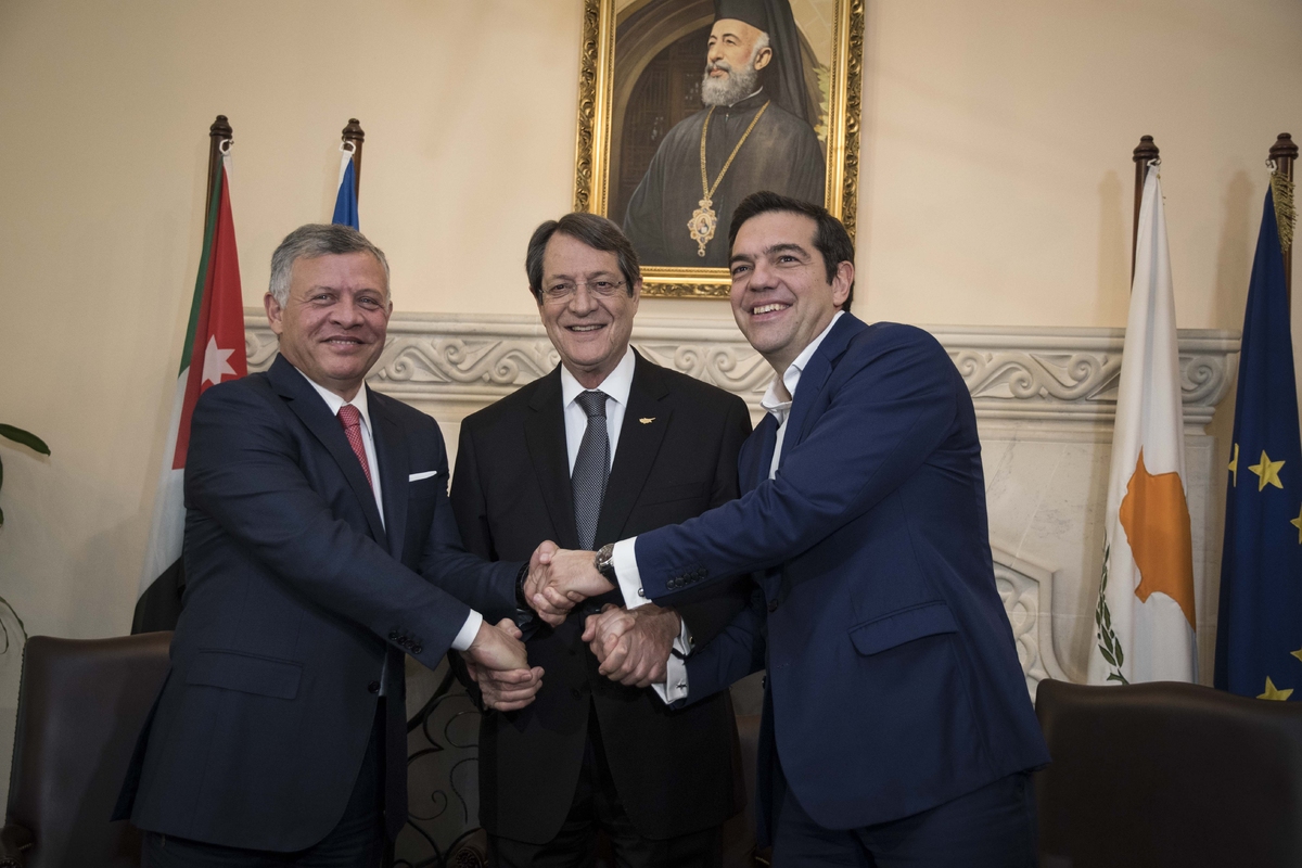 Συνεργασία σε σημαντικούς τομείς φέρνει η τριμερής Ελλάδας-Κύπρου-Ιορδανίας