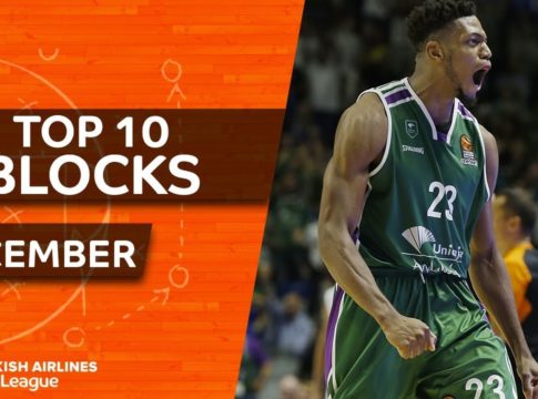 Το Top-10 των κοψιμάτων στην Euroleague για τον μήνα Δεκέμβρη (vid)