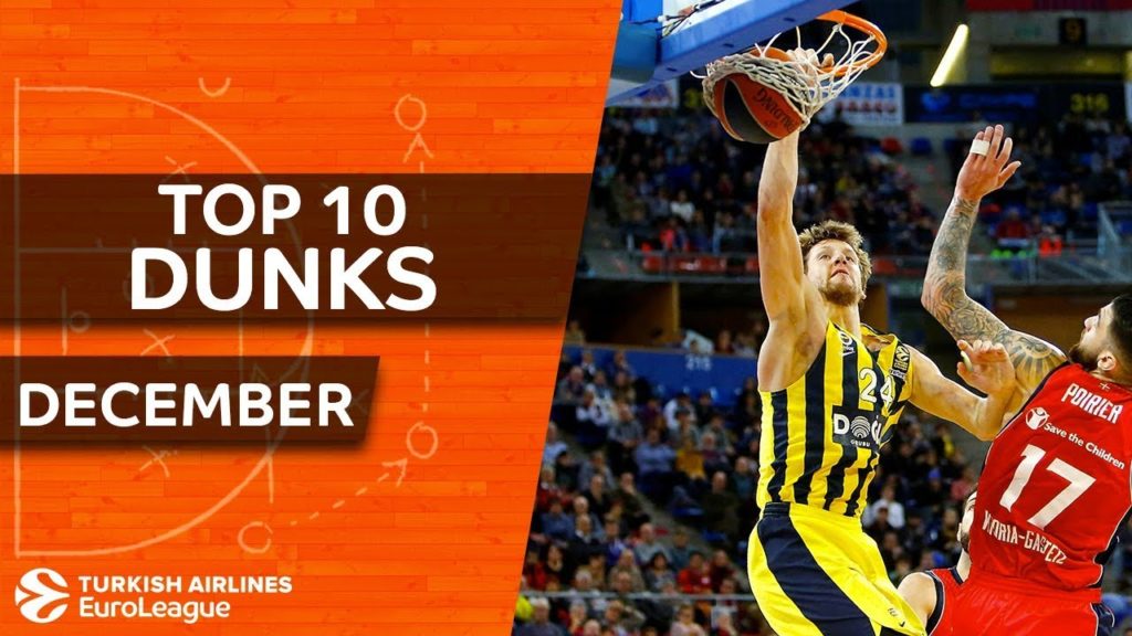 Με πολύ Ολυμπιακό το Top 10 καρφωμάτων στην Euroleague