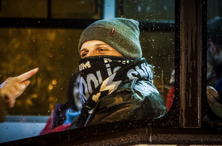 ΑΕΚ – Ντιναμό Κιέβου : Με λεωφορεία του ΟΑΣΑ οι Ουκρανοί οπαδοί στο ΟΑΚΑ (pics)