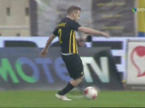 ΑΕΚ – Ολυμπιακός : Το 1-0 του Χριστοδουλόπουλου! (vid)