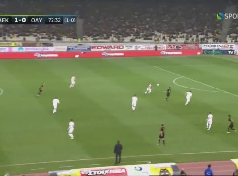 ΑΕΚ – Ολυμπιακός : Η γκολάρα του Αραούχο για το 2-0! (vid)