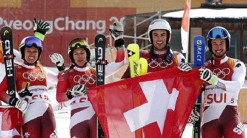 Η Ελβετία το χρυσό μετάλλιο στο αλπικό ομαδικό αγώνισμα