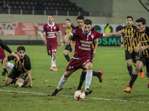 Λάρισα – ΑΕΚ : «Μπουνιά και απευθείας κόκκινη το γκολ της ΑΕΚ» υποστηρίζει ο Φατιόν