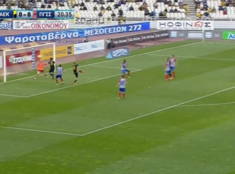 ΑΕΚ – Πανιώνιος : Το γκολ του Λιβάγια για το 1-0