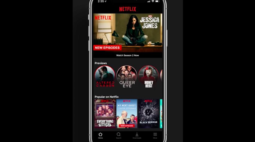 Netflix : Από τον Απρίλιο έρχονται τα video previews στο κινητό