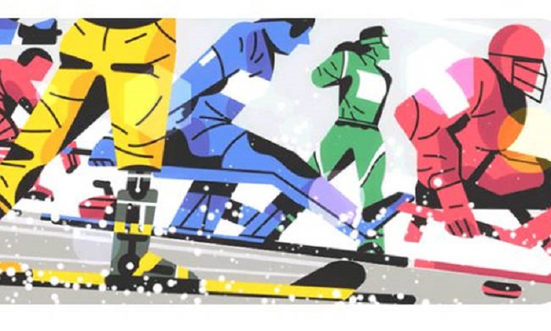 Το doodle της Google για τους Παραολυμπιακούς Αγώνες 2018