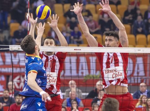 LIVE : Ολυμπιακός – Ραβένα 1-3 (25-27, 25-23, 20-25, 18-25)
