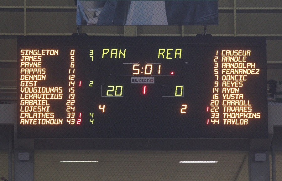 Παναθηναϊκός – Ρεάλ : Με 20-0 στο πρώτο πεντάλεπτο προηγήθηκαν οι πράσινοι!