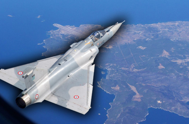 Πτώση μαχητικού Μιράζ 2000-5 ανοιχτά της Σκύρου