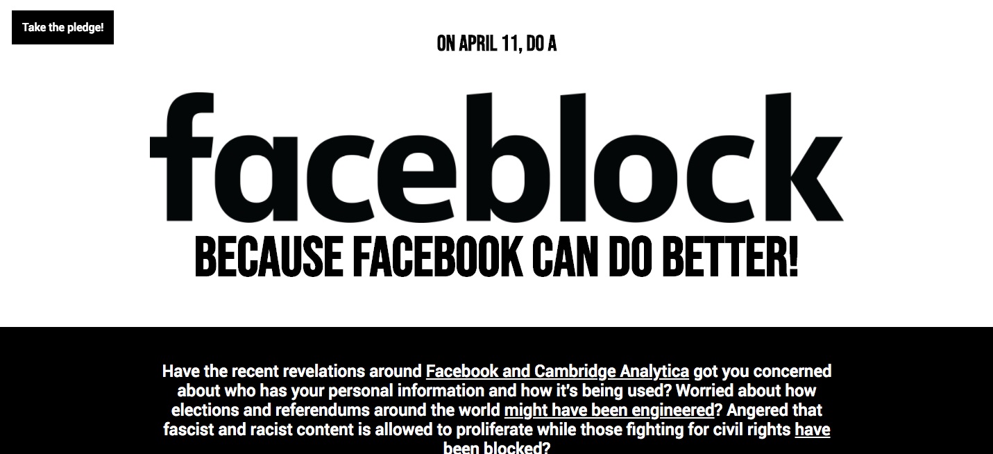 Τετάρτη 11 Απριλίου: Faceblock, 24ωρο μποϊκοτάζ στο Facebook