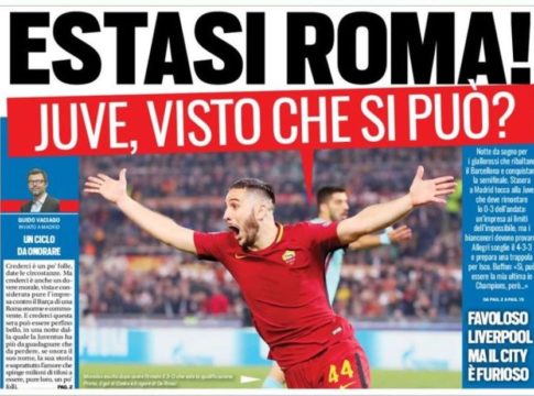 Γεμάτα από Μανωλά τα ιταλικά πρωτοσέλιδα