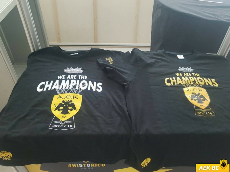 ΑΕΚ : Τα συλλεκτικά t-shirt του Champions League και σε μαύρο χρώμα