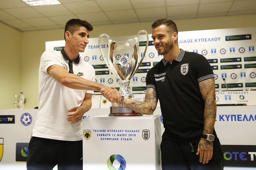 ΑΕΚ – ΠΑΟΚ : Η χειραψία των αρχηγών