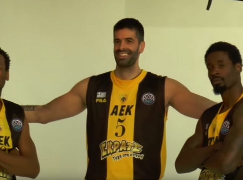 Τρελό κέφι στο backstage της φωτογράφησης της ΑΕΚ (vid)