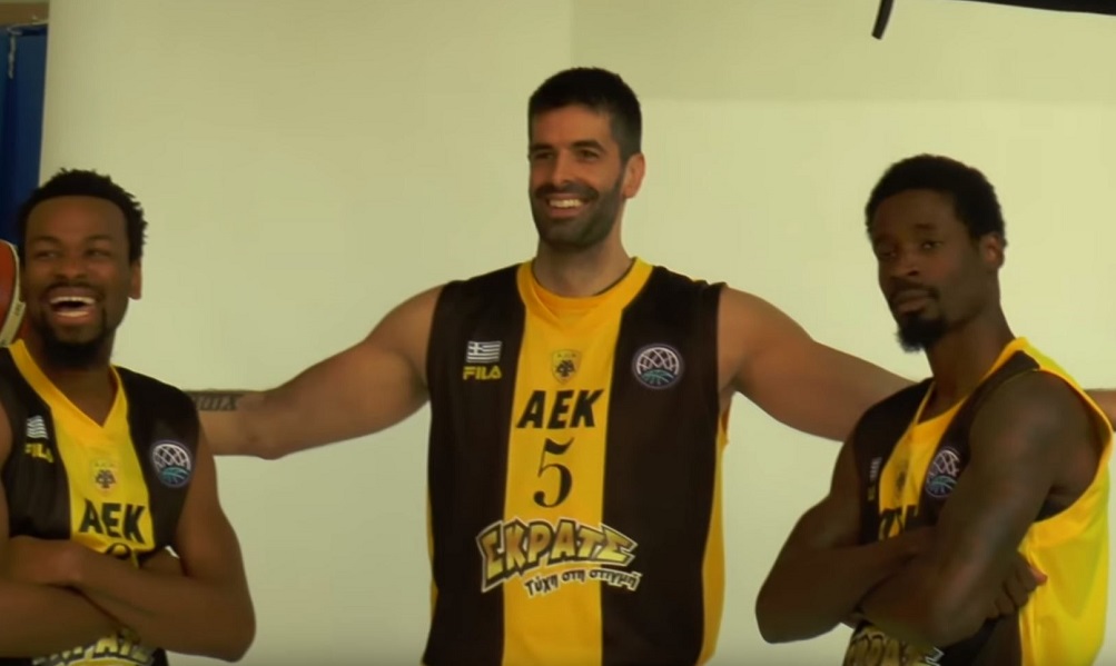 Τρελό κέφι στο backstage της φωτογράφησης της ΑΕΚ (vid)