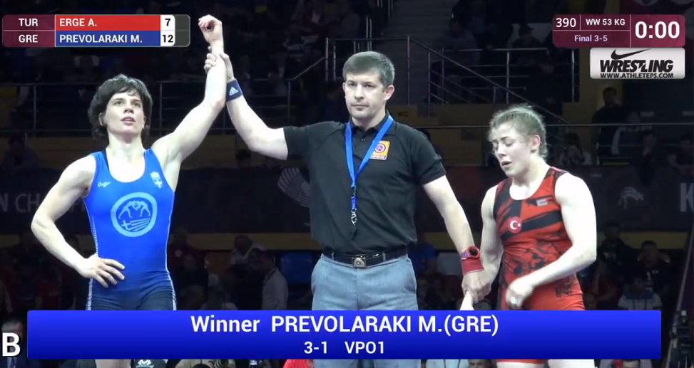 Πάλη: Χάλκινο μετάλλιο για την Πρεβολαράκη στο Ευρωπαϊκό πρωτάθλημα!