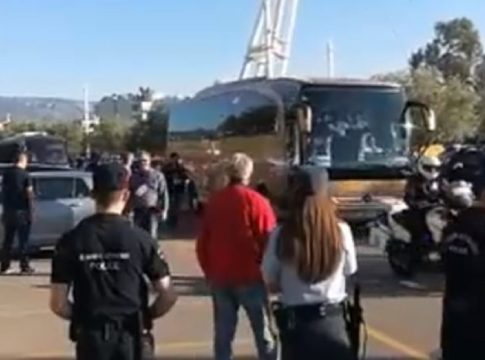 ΑΠΟΚΛΕΙΣΤΙΚΟ ΒΙΝΤΕΟ : Η άφιξη της αποστολής του ΠΑΟΚ