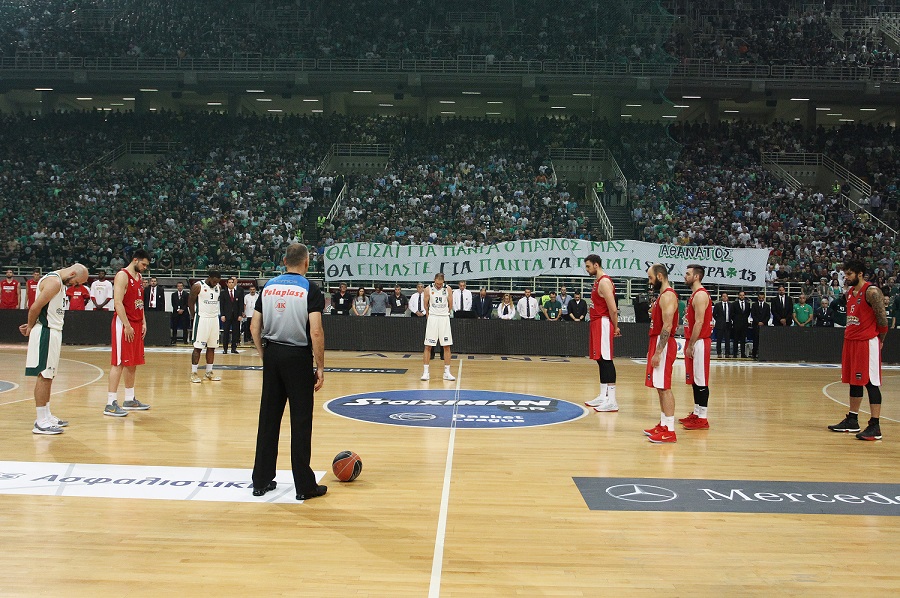 Παναθηναϊκός – Ολυμπιακός : Το πανό της Θύρας 13 για τον Παύλο Γιαννακόπουλο (pic)
