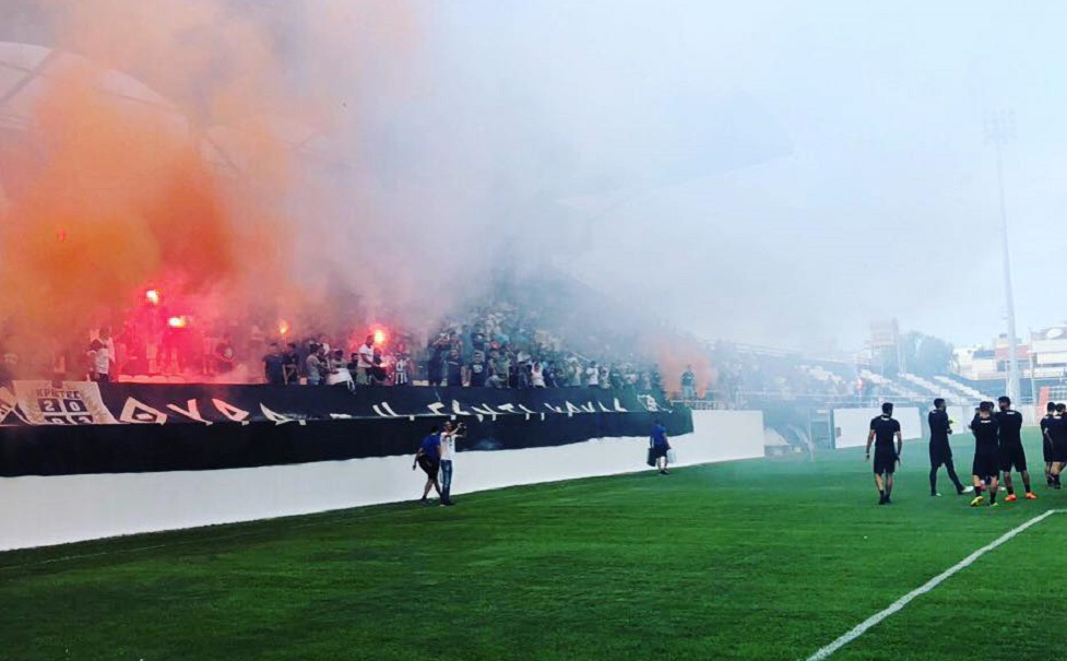 Με 3.000 κόσμο και καπνογόνα η πρώτη προπόνηση του ΟΦΗ