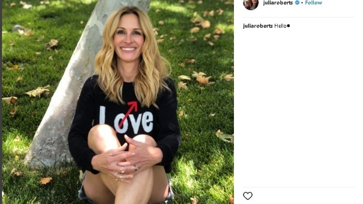 Η Τζούλια Ρόμπερτς ενέδωσε στο Instagram
