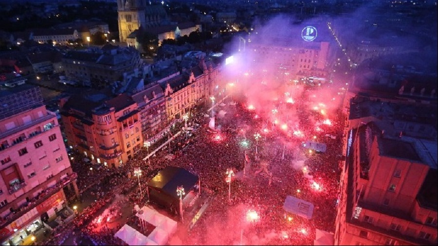 Έκθεση φωτογραφίας για την υποδοχή της εθνικής Κροατίας στο Ζάγκρεμπ