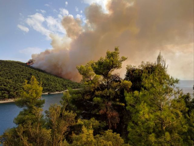 Μεγάλη πυρκαγιά στη Σκόπελο (pics)