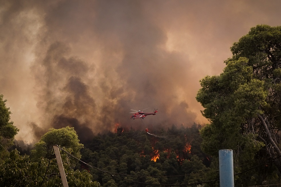 Πυρκαγιά στην Ηλεία στην περιοχή Παλιολάμπετο