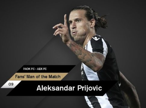Ο κόσμος του ΠΑΟΚ ψήφισε Πρίγιοβιτς