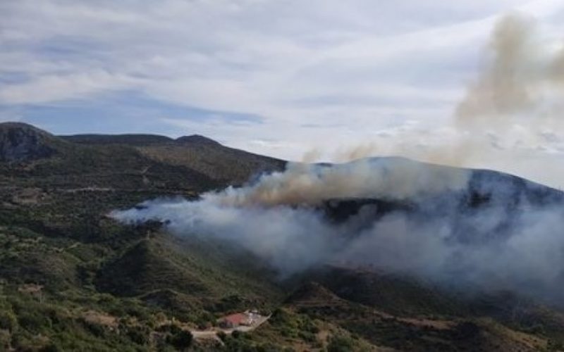 Κεφαλονιά: Τέσσερα ενεργά πύρινα μέτωπα – Εκκένωση σχολείου στην Πάστρα