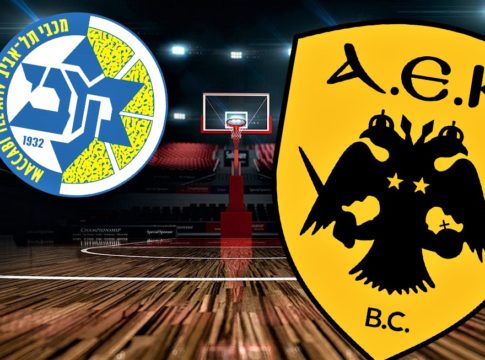 LIVE: Μακάμπι Τελ Αβίβ – ΑΕΚ  95-99 στην παράταση (Τελικό)