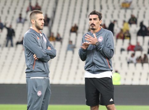 Η αναγνωριστική βόλτα του Ολυμπιακού στο ΟΑΚΑ (vid)