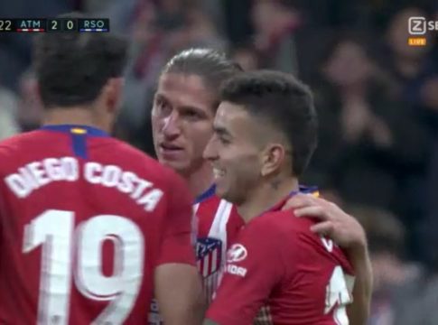 Τι εννοείς είναι αριστερό μπακ; Γκολάρα Φιλίπε Λουίς για το 2-0 της Ατλέτι! (vid)